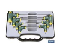 Cofan Set de Destornilladores con mango en T | 7 piezas | Punta Torx