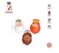 Set globos Reyes Magos 37x60cm-14,5x24 3Uds