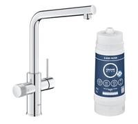 Set grifo de cocina GROHE Blue Pure Minta (cromo, ref. 30600000), con filtro básico tamaño S (incluído, ref. 40438001)