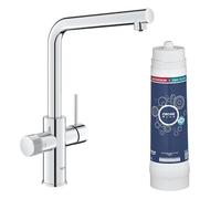 Set grifo de cocina GROHE Blue Pure Minta (cromo, ref. 30600000), con filtro de Magnesio y Zinc (incluído, ref. 40875000)