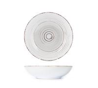 Set H&H Nuevo Terre Du Sud 6 Platos Fondos, Blanco, En Gres, 20cm