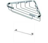 Set Ideal Standard Compuesto por Cesta de Ducha A9105AA IOM + toallero Ancho A9117AA IOM, Cromado