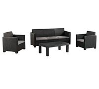 Set jardín mahina con sofá 3 plazas 2 sillones y mesa de centro 79 cm