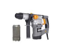 Set martillo perforador 1500w titan y pack 5 brocas