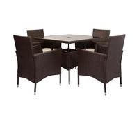 Set mesa y 4 sillas color negro