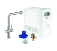 GROHE Grifo de fregadero Blue Professional – enfriador de agua y filtro supersteel 31347DC3