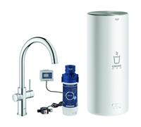GROHE Grifo de fregadero Red Duo – calentamiento de agua y filtro, tanque L, cromo 30079001
