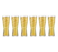 Set of 6 Peroni Nastro 0.4 Liter Glasses by Peroni Nastro Azzurro