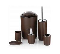 Set Of Bathroom Accessories 2pw 6 Elements Beige