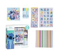 Set Pegatinas Disney Stitch | Set Creativo Stitch Con Más De 1000 Pegatinas, Cuaderno, 4 Rotuladores y Diseños De Stitch Angel Para Crear y Decorar.