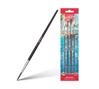 Set pinceles para acuarelas y temperas, pelo de caballo, 4 uds. artber