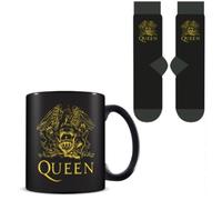 Set regalo con taza y calcetines logo queen 315 ml y tu 36-41