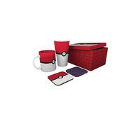 Set Regalo Pokémon Pokeball Taza 285 ml + Vaso XL 500 ml + 2 Posavasos + Caja Contenedora