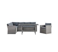 Set rinconera jardín gavá con mesa alta - conforama