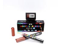 Set rotuladores pintura acrilica marron 12 s413