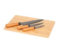 Set tabla bambu con 3 cuchillos p queso colección KINVARA