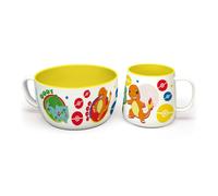 Set Taza + Bol Desayuno Pokémon Iconos Cerámica 335 mls y 690 mls
