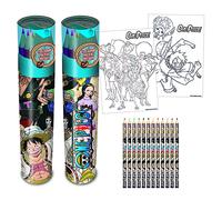 Set tubo de lápices de colores one piece (whole cake island)