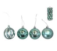 Set x 24 Bolas de Navidad Verdes de 6 cm (4STD)