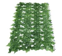 Seto Artificial Ocultacion Jardin Panel De Pared De Hojas Verdes Artificiales De 1 M X 50 Cm, Valla De Privacidad Falsa For Balcón, Decoración De Jardín