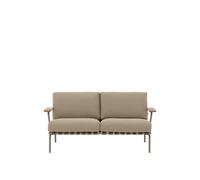 Muuto Sofá Settle de 2 plazas Ribbed Weave 5 Taupe