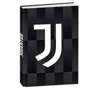 Seven Agenda escolar Juventus Standard 12 meses, blanco y negro, tapa dura con logotipo, producto oficial, accesorios para mochila, niño
