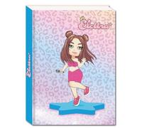 SEVEN Elettra Lamborghini - Agenda escolar estándar de 12 meses, multicolor, glamour, con juegos, contenido y detalles brillantes, diario para niña