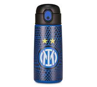 Seven Inter - Cantimplora térmica, color azul, mantenimiento de temperatura hasta 24 h, botella para guardería, escuela primaria y tiempo libre, niño, fútbol, turquesa, Moderno
