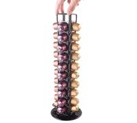 SEVENLINE Soporte para cápsulas de café compatible con cápsulas originales Nespresso, organizador de cápsulas para 40 cápsulas (negro)