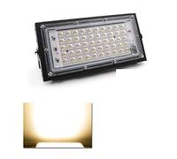 SEVEQIS Reflector LED, 5 0W LED Luz de inundación DIRIGIÓ Lámpara Calles Impermeable for la iluminación del Paisaje IP65 Spotlight Red Green Blue RGB(Warm White)