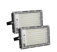 SEVEQIS Reflector LED, Luz de inundación DIRIGIÓ Spotlights Outdoor Lighting 15 0W LED Proyector Exterior del jardín Pared la lámpara Calle inundada(2 pcs Cold White,100W)