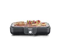 Severin Barbacoa de mesa PG8554 – 2300W, parrilla inox, termostato regulable – Negro