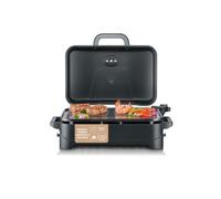 Severin Barbacoa eléctrica PG 8597 – 2300 W, máx. 230 °C, 45×30 cm, cerámica, negro mate