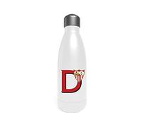 Sevilla - Botella Agua de Acero Inoxidable, Bidón, Cantimplora, Cierre Hermético, Letra D, 550 ml, Color Blanco, Producto Oficial (CyP Brands)
