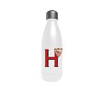 Sevilla - Botella Agua de Acero Inoxidable, Bidón, Cantimplora, Cierre Hermético, Letra H, 550 ml, Color Blanco, Producto Oficial (CyP Brands)
