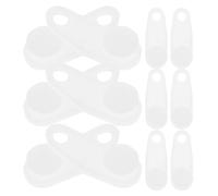SEWACC 100 Unidades Herrajes para Cortinas de Plástico Blanco, Rodillo | Movimiento Suave, Protección de Pared, para Riel y Ducha, Hogares, Oficinas, Rv Interiores