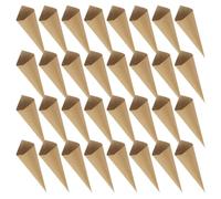SEWACC 120 Unidades Conos de Papel Kraft para Confeti y Pétalos de Boda, Cordel y Pegatinas, Ideales para Eventos, Fiestas y Decoraciones Elegantes