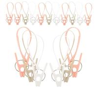 SEWACC 36 Piezas Pinza de Ropa Pinzas para Ropa Interior y Calcetines con Cuerda Plástico Antideslizante y Resistente al Viento y Sujetadores Color Aleatorio