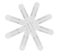 SEWACC 4 Piezas Guías para Cajones Deslizantes de Montaje Inferior en Abs Blanco con Deslizadores Suaves para Cocina y Dormitorio, Organizador Funcional y Estilizado