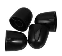 SEWACC 4 Piezas Tapas Decorativas para Pernos de Inodoro de Abs Negro Instalación Sencilla para Accesorios de Baño y Base de Inodoro en Baño