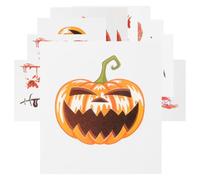 SEWACC 40 Unidades Tatuajes Temporales para Halloween Diseño Único en Papel Artesanal, Fáciles de Quitar y Perfectos para Fiestas y Juegos de Rol