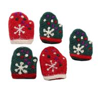SEWACC 5 Unidades Broche Navideño de Fieltro Hecho a Mano para Sombreros y | Adorno Adorable para Celebraciones y Uso Diario, Accesorio Múltiple Estudiantes, Estilo Festivo Color Aleatorio