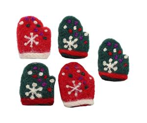 SEWACC 5 Unidades Broche Navideño de Fieltro Hecho a Mano para Sombreros y | Adorno Adorable para Celebraciones y Uso Diario, Accesorio Múltiple Estudiantes, Estilo Festivo Color Aleatorio