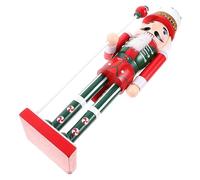 SEWACC Adornos de Cascanueces de Madera Soldados Navideños Rojos y Verdes Decoraciones de Escritorio para Fiestas de Navidad Figuras de Cascanueces de Navidad