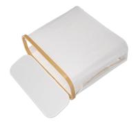SEWACC Cesta para Rollos de Papel Higiénico Plegable con Tapa de Tela Oxford Beige, Organizador Multifuncional para Baño que Mantiene los Tejidos Secos y Libres de Polvo