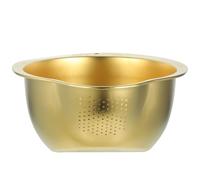 SEWACC Colador Pequeño de Acero Inoxidable para Cocina Sistema de Filtración y Cesta de Drenaje Multiusos para Frutas, Verduras y Arroz