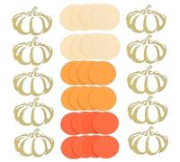 SEWACC Confeti Decoración Papel para Acción de Gracias Círculos Papel De Calabaza Para Fiesta Y Decoraciones Otoño