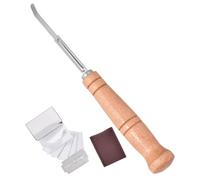 SEWACC Cuchillo Curvo para Marcar Pan Mango de Madera y Acero Inoxidable