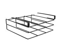 SEWACC Estante Inoxidable para Acero de Doble Capa Tablas Cortar | Montaje sin Taladro, Tamaño Grande para Cocina, Negro Elegante, Ahorra Espacio y Orden en Armarios