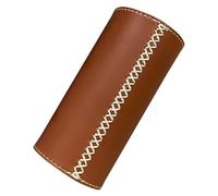 SEWACC Funda Protectora de Cuero para Bombona de Gas Marrón | Uso Exterior y Camping, Diseño Ligero, Anti-caída y Anti-golpes, Fácil de Llevar y Guardar
